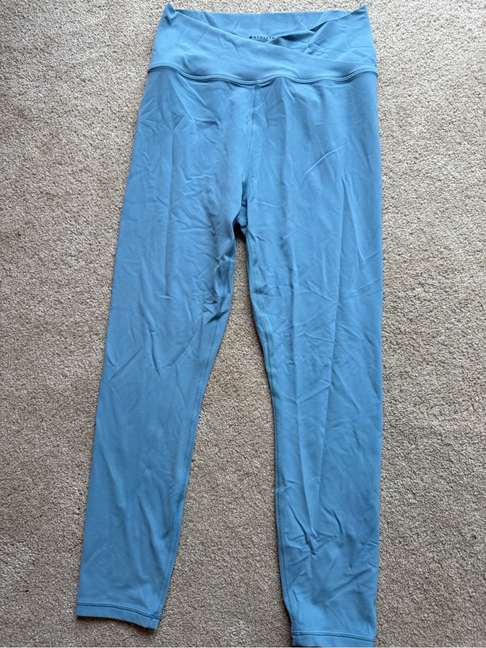 Athleta Light Blue High-Waist Leggings